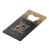Parties scintillant moderne design noir et or 60 a (Devant Angle)