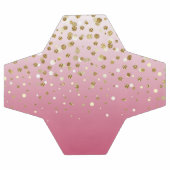 Parties scintillant moderne en or de fille confett (Plat)