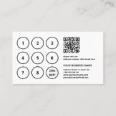 Parties scintillant moderne Eyelashes Salon Carte  (Dos)