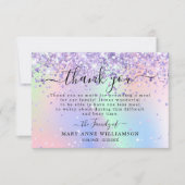 Parties scintillant moderne Funérailles Carte de r (Devant)