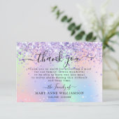 Parties scintillant moderne Funérailles Carte de r (Debout devant)