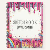 Parties scintillant moderne gouttes de Carnet de n (Devant)