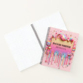 Parties scintillant moderne gouttes de Carnet rose (Intérieur)