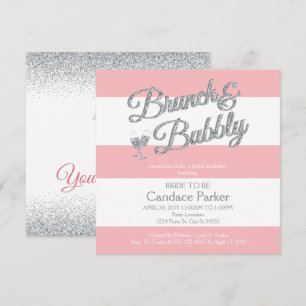 Parties scintillant moderne, Invitations de douche