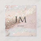 Parties scintillant moderne Salon Carte de visite (Devant)