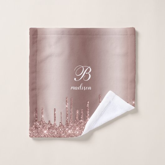 Parties scintillant Monogram Rose Gold (Gant de toilette)
