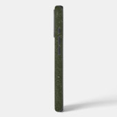 Parties scintillant Moss Green iPhone 16 Pro Coque (Verso / Gauche)