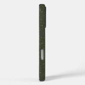 Parties scintillant Moss Green iPhone 16 Pro Coque (Verso / Droite)