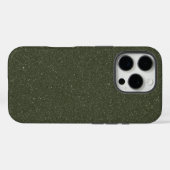 Parties scintillant Moss Green iPhone 16 Pro Coque (Verso (horizontal))