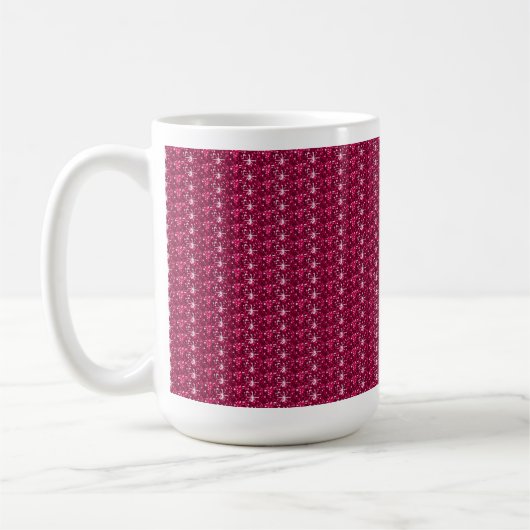 Parties scintillant Mug Maroon (Gauche)
