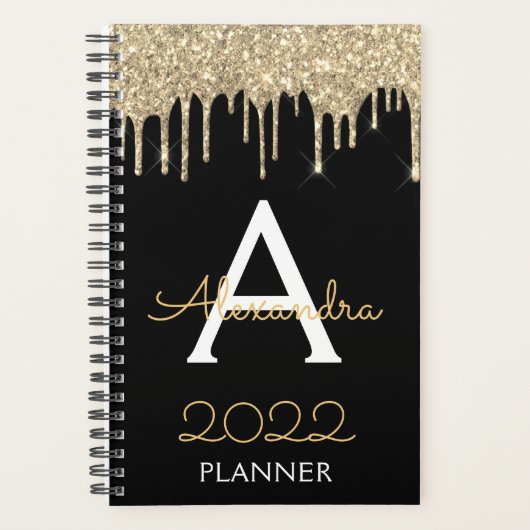 parties scintillant Noir Or 2022 Monogramme Modern (Devant)