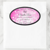 Parties scintillant noire de luxe Étiquettes de pr (Sac)