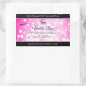 Parties scintillant noire de luxe Étiquettes de pr (Sac)