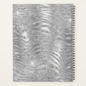 Parties scintillant noire et argentée Tiger Stripe (Dos)