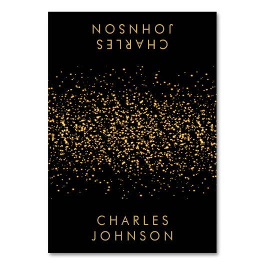 Parties scintillant noire et or design | Cartes (Par défaut)