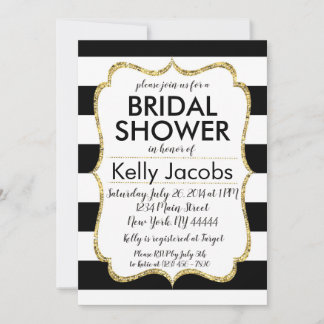Parties scintillant noire et or Invitation de la d