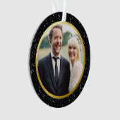 Parties scintillant noire et or | Photo de vacance (devant)