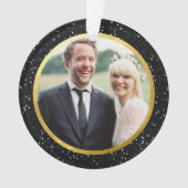 Parties scintillant noire et or | Photo de vacance (devant)