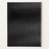 Parties scintillant noire métallique personnalisée (Dos)