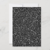 Parties scintillant noire Sweet 16 Invitations (Dos)