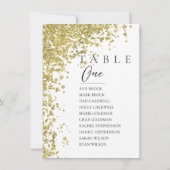 Parties scintillant Numéro de table minimal Tablea (Dos)