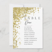 Parties scintillant Numéro de table minimal Tablea (Devant)