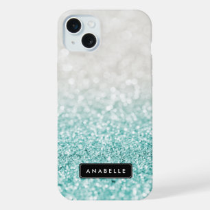Parties scintillant Ombre bleu clair et Motif Boke
