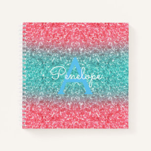 Parties scintillant Ombre bleue et carnet de croqu