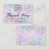 parties scintillant opal arrière - plan carte de r (Devant / Derrière)