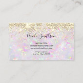 parties scintillant opal carte de visite minéral (Dos)