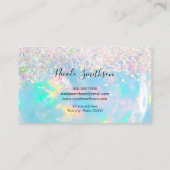 parties scintillant opal gemstone carte de visite (Dos)