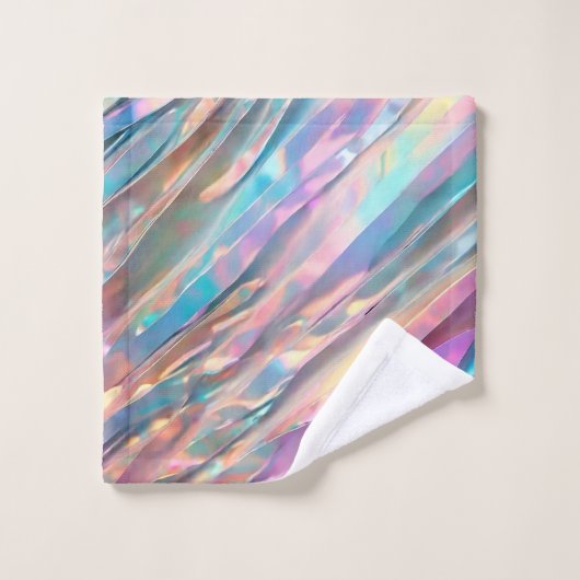 Parties scintillant Opal Holographique Collection (Gant de toilette)