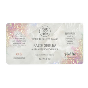 Parties scintillant Opale Face Et Étiquette Sérum 