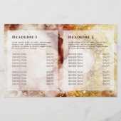 parties scintillant or Brown aquarelle brochure bi (Dos)