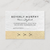 Parties scintillant or / Cuir blanc / Rendez-vous (Devant)