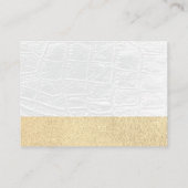 Parties scintillant or / Cuir blanc / Rendez-vous (Dos)