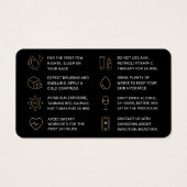 Parties scintillant Or de luxe Dermal Filler carte (Dos)