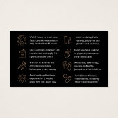 Parties scintillant Or de luxe Dermal Filler carte (Dos)