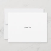 Parties scintillant or et Carte de remerciements n (Dos)