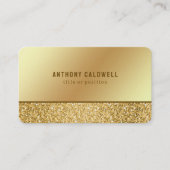 Parties scintillant or et Carte de visite métal or (Devant)