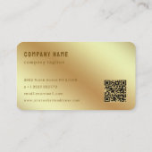 Parties scintillant or et Carte de visite métal or (Dos)