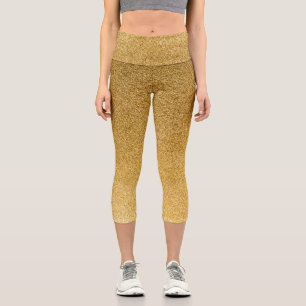Parties scintillant or Gradient Capri Leggings