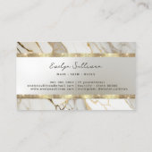 parties scintillant or marbre carte de visite (Dos)