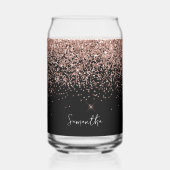 Parties scintillant or Rose brillant sur noir (Recto)