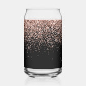 Parties scintillant or Rose brillant sur noir (Droite)