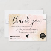 Parties scintillant or rose brosse commander merci (Devant)