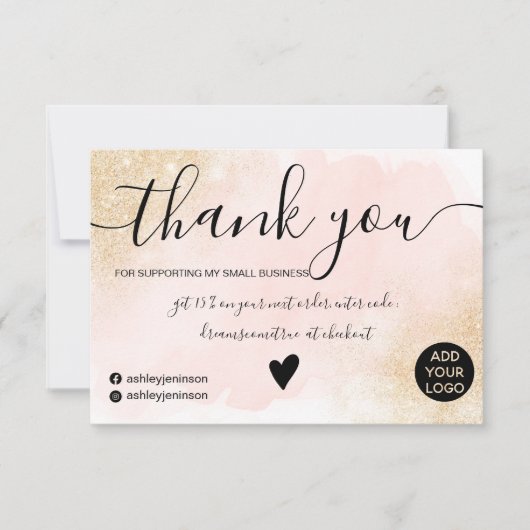 Parties scintillant or rose brosse commander merci (Devant)