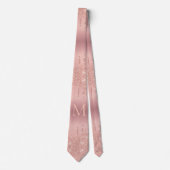 Parties scintillant or rose Cravate brillante avec (Devant)