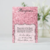 parties scintillant or Rose de la carte de récepti (Debout devant)