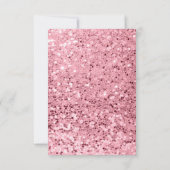 parties scintillant or Rose de la carte de récepti (Dos)